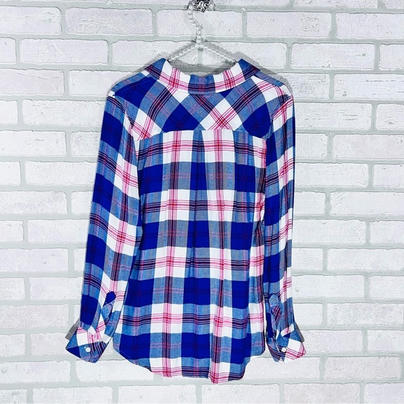 Rails Hunter Blue and Red Plaid Long Sleeve Button-Down Shirt Size XS - Picture 6 of 10